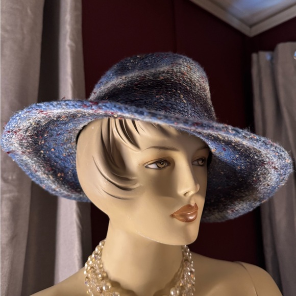 Paul Smith Accessories - Paul Smith Blue Wide Brim Hat